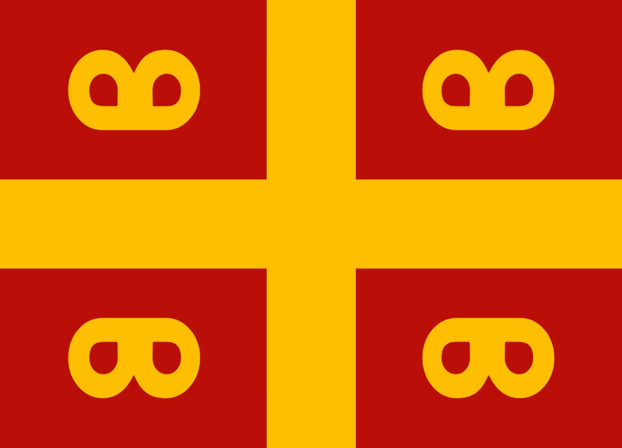 FOTO : Drapelul statului ortodox Romania pana in 1453